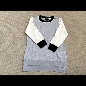 Cynthia Rowley Tri-Tone Merino Wool Sweater